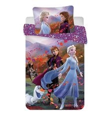 Frozen 2 Wind Baby -pussilakanasetti, 100 x 135 cm + 1 tyynyliina 40 x 60 cm hinta ja tiedot | Vuodevaatteet lapsille | hobbyhall.fi