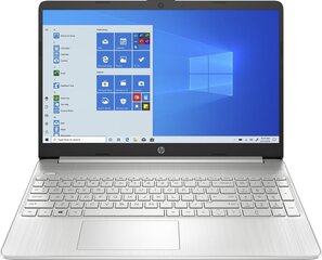 HP 15s-eq2134nw AMD Ryzen 7 5700U, RAM 8GB, 512 SSD Radeon RX Vega 8, Windows 11, Silver hinta ja tiedot | Kannettavat tietokoneet | hobbyhall.fi