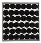 Marimekko Räsymatto-minipyyhe, musta-valkoinen, 30 x 30 cm hinta ja tiedot | Pyyhkeet | hobbyhall.fi