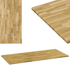 Pöytälevy kiinteä tammipuu suorakaide 23 mm 120x60 cm hinta ja tiedot | Työtasot | hobbyhall.fi