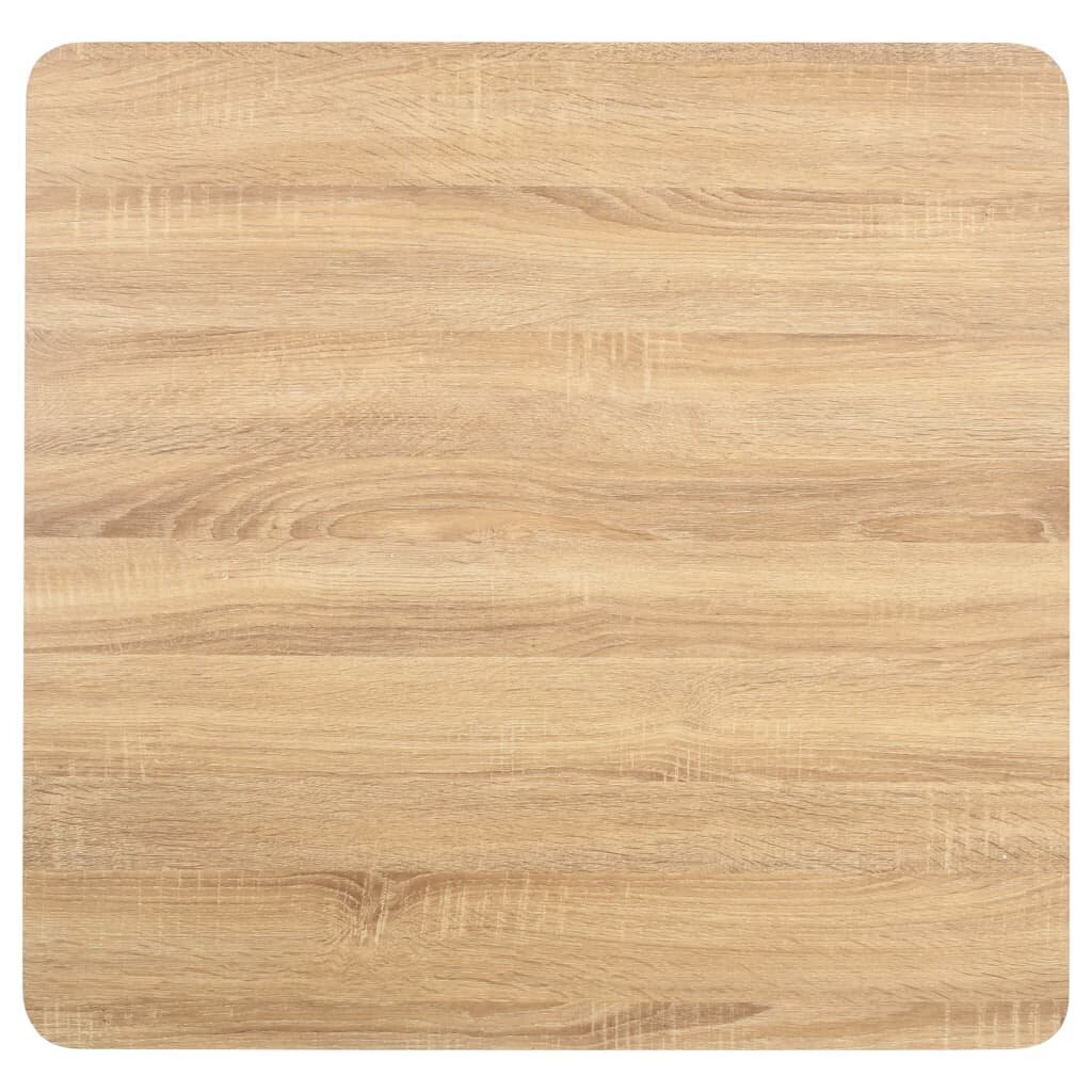 Bistropöytä vaaleanruskea 80x80 cm MDF hinta ja tiedot | Ruokapöydät | hobbyhall.fi