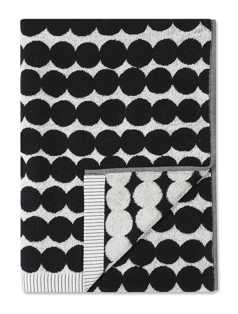 Marimekko Räsymatto - kylpypyyhe, musta-valkoinen, 70 x 150 cm hinta |  