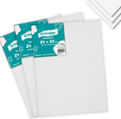 3x TAUSTAMAALAUSPANEELI 24x30 cm 3kpl 3kpl hinta ja tiedot | Taide- ja askartelutarvikkeet | hobbyhall.fi