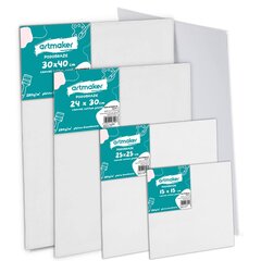 Maalarin kangas KIT 4 kpl. 30x40, 25x25, 24x30, 15x15. hinta ja tiedot | Taide- ja askartelutarvikkeet | hobbyhall.fi