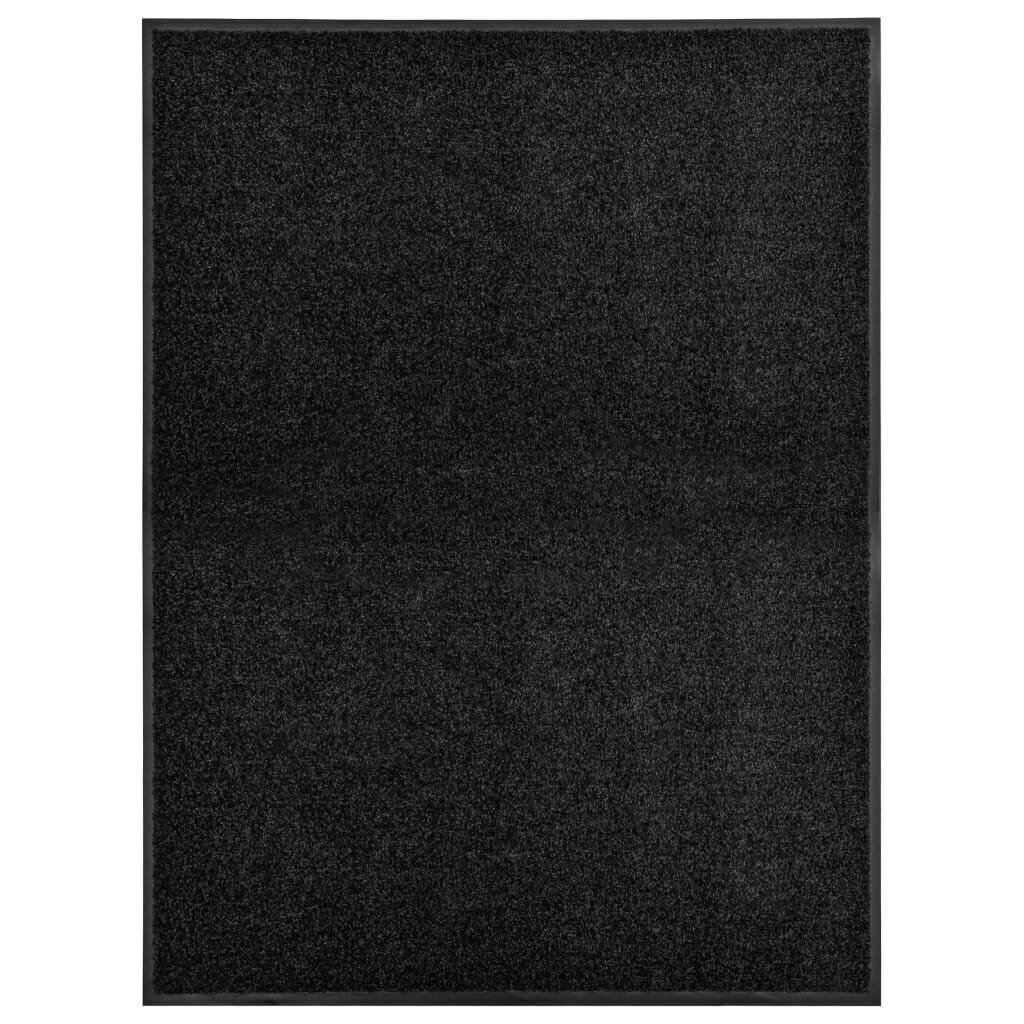 Ovimatto musta 90x120 cm hinta ja tiedot | Ovimatot | hobbyhall.fi