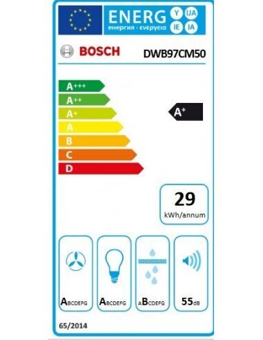 Bosch DWB97CM50 hinta ja tiedot | Liesituulettimet | hobbyhall.fi