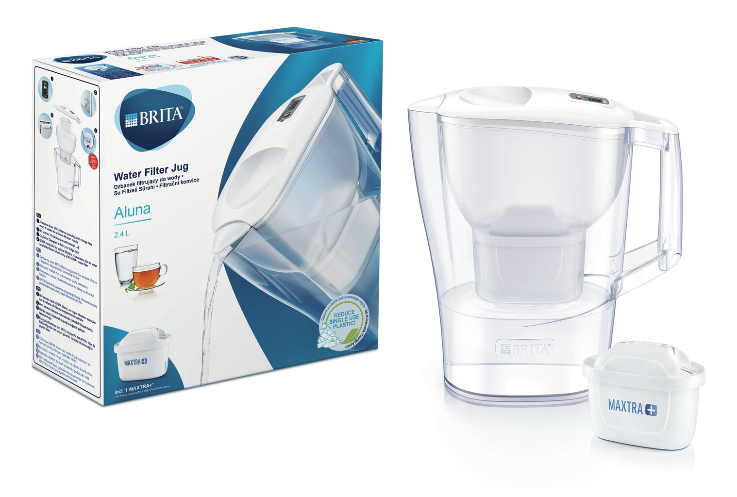 BRITA  ALUNA 2.4l MEMO vedensuodatinastia hinta ja tiedot | Veden suodatinkannut ja suodattimet | hobbyhall.fi