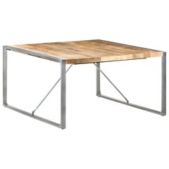 Ruokapöytä 140x140x75 cm karkea mangopuu hinta ja tiedot | Ruokapöydät | hobbyhall.fi