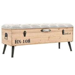 Säilytyspenkki 110 cm täysi kuusi hinta ja tiedot | Kenkäkaapit ja -hyllyt | hobbyhall.fi