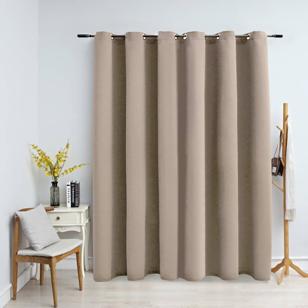 Pimennysverho metallirenkailla beige 290x245 cm hinta ja tiedot | Verhot | hobbyhall.fi