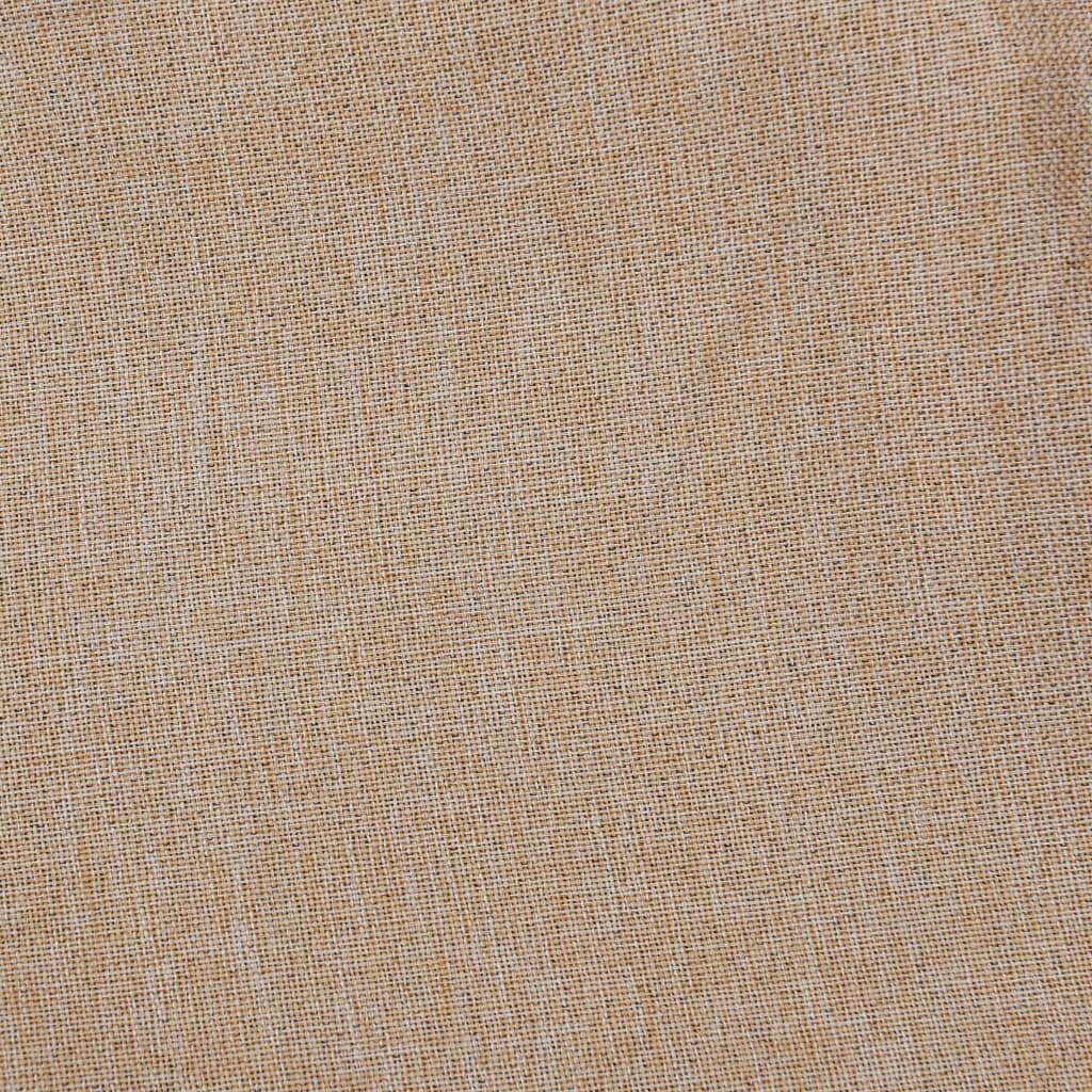 Pellavamaiset pimennysverhot koukuilla 2 kpl beige 140x245 cm hinta ja tiedot | Verhot | hobbyhall.fi