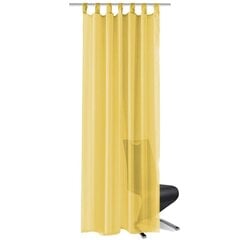 Voileeverhot 2 kpl 140x175 cm Keltainen hinta ja tiedot | Verhot | hobbyhall.fi