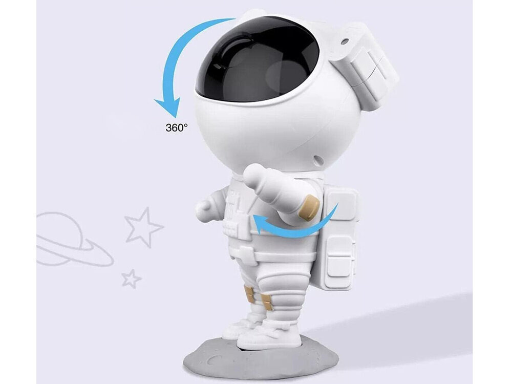 Kauko-ohjattava yövaloprojektori, astronautti hinta ja tiedot | Lastenhuoneen valaisimet | hobbyhall.fi