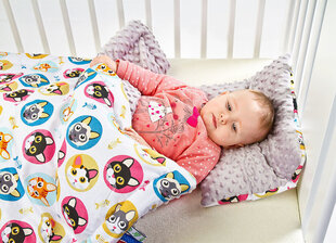 Sensillo vauvanpeitto + tyyny, roosa jänis hinta ja tiedot | Peitot | hobbyhall.fi