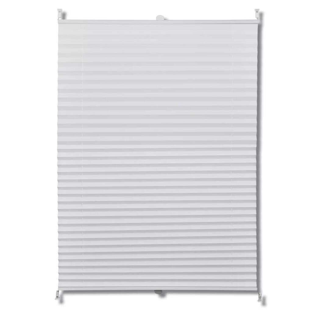 Plisse Kaihdin 80x100cm Valkoinen Laskosverhot hinta ja tiedot | Kaihtimet | hobbyhall.fi