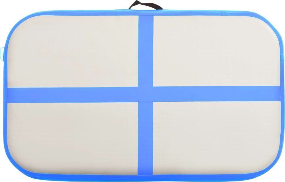 Täytettävä voimistelumatto pumpulla 60x100x15 cm PVC sininen hinta ja tiedot | Joogamatot | hobbyhall.fi