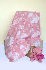 Tekstiilikompanii Lammas - lasten peitto, roosa, 100 x 118 cm hinta ja tiedot | Lammas Kodintekstiilit | hobbyhall.fi