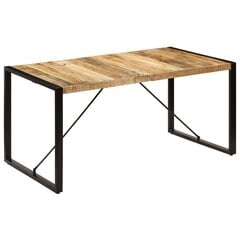 Ruokapöytä 160x80x75 cm mangopuu hinta ja tiedot | Ruokapöydät | hobbyhall.fi