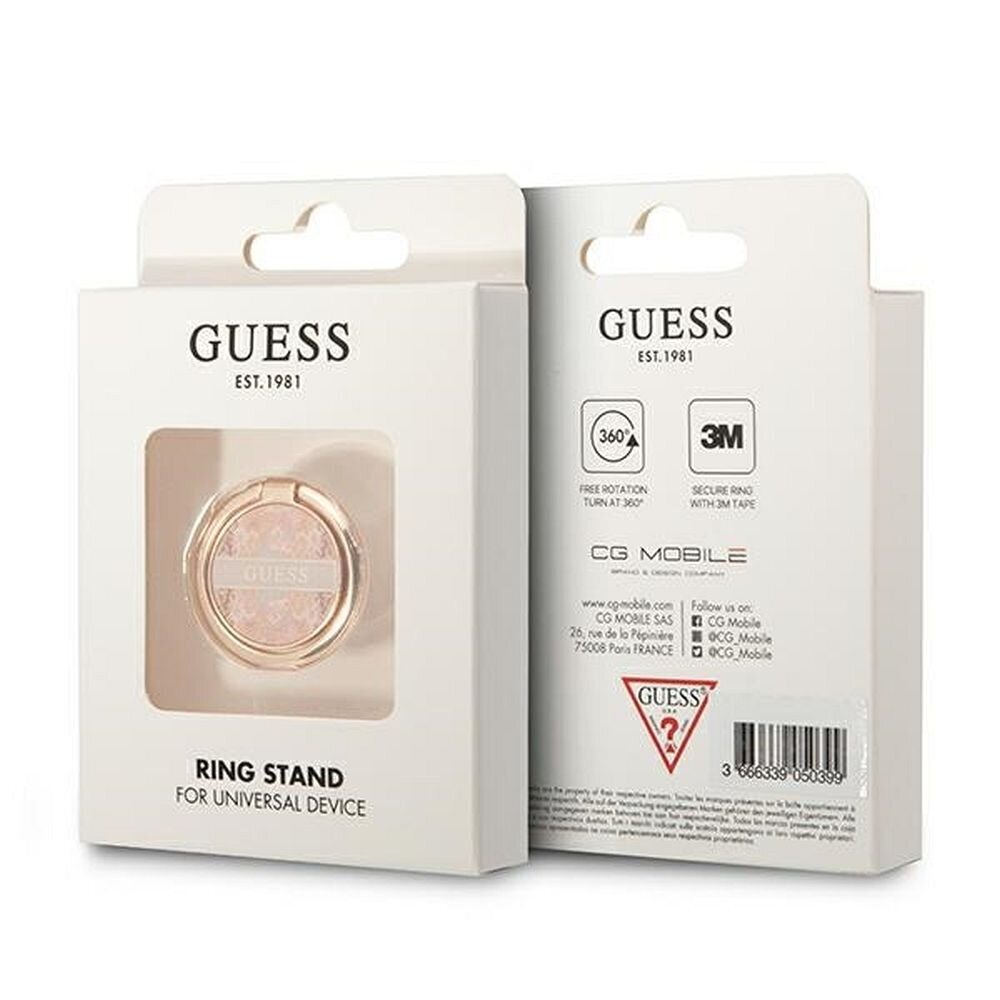 Universaali puhelimen pidike Guess Ring – Vaaleanpunainen hinta ja tiedot | Puhelintelineet | hobbyhall.fi