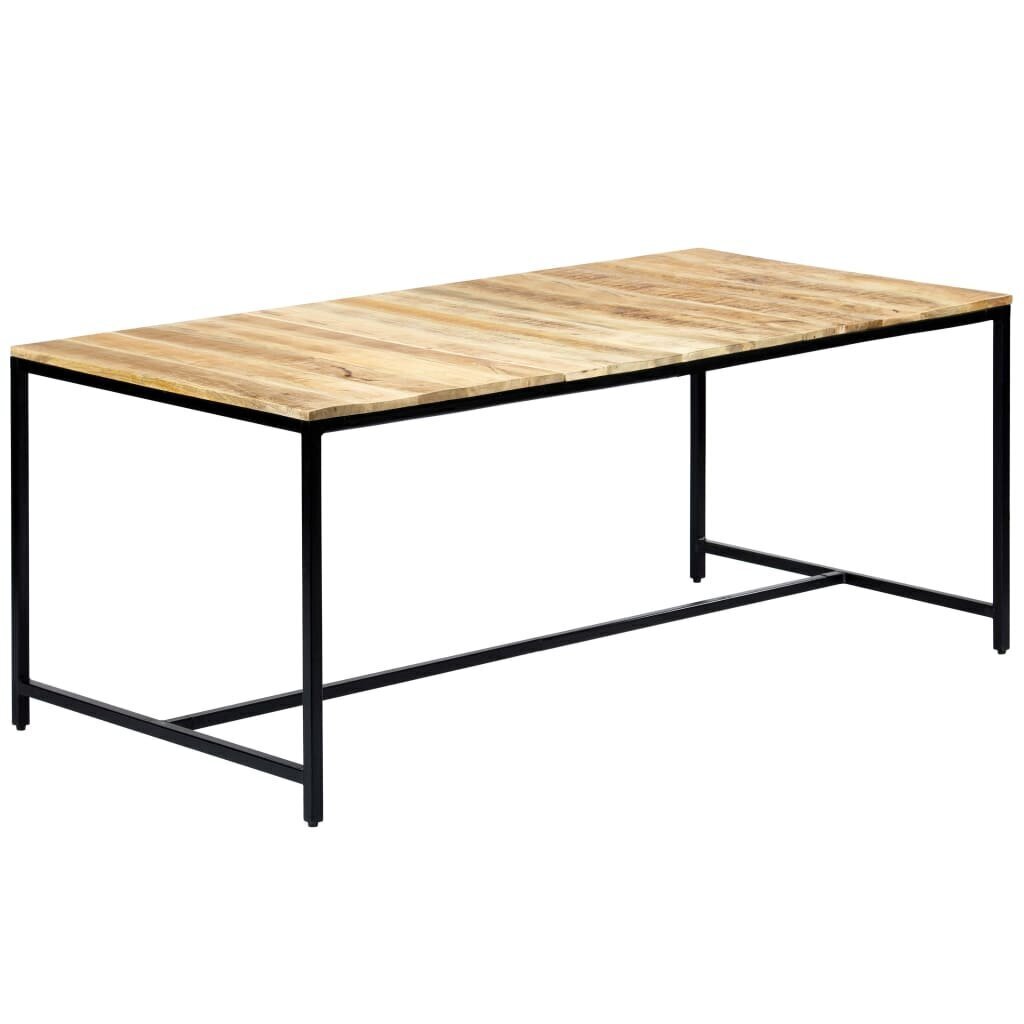 Ruokapöytä 180x90x75 cm karkea mangopuu hinta ja tiedot | Ruokapöydät | hobbyhall.fi