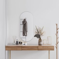 Seinäpeili , 100x45 cm, hopea hinta ja tiedot | Peilit | hobbyhall.fi