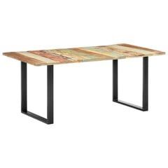 Ruokapöytä 180x90x76 cm täysi kierrätetty puu hinta ja tiedot | Ruokapöydät | hobbyhall.fi