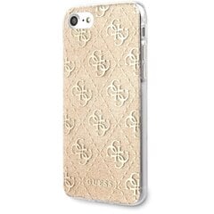 Guess kotelo iPhone 7 / 8 / SE 2020 GUHCI8PCU4GLGO kultainen kova kotelo 4G Glitter hinta ja tiedot | Puhelimen kuoret ja kotelot | hobbyhall.fi