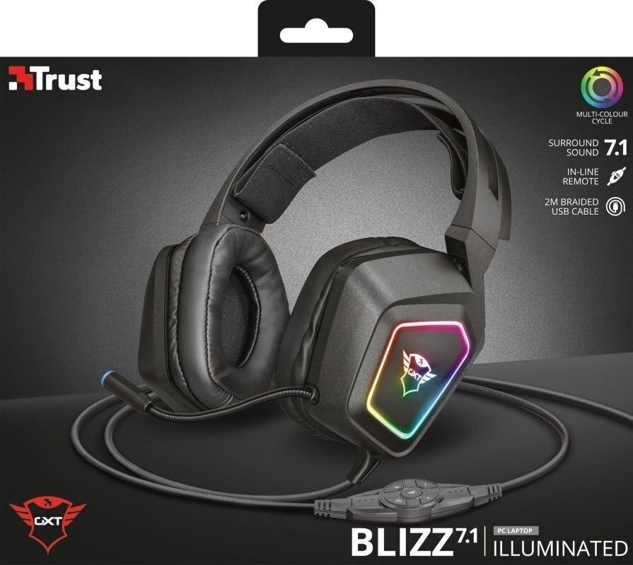 Trust GXT 450 Blizz RGB 23191 hinta ja tiedot | Kuulokkeet | hobbyhall.fi