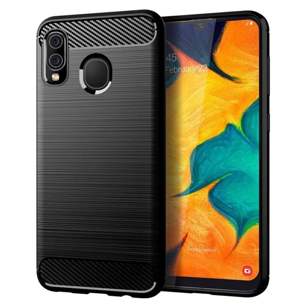 Carbon Case varten Huawei P Smart 2019 musta hinta ja tiedot | Puhelimen kuoret ja kotelot | hobbyhall.fi