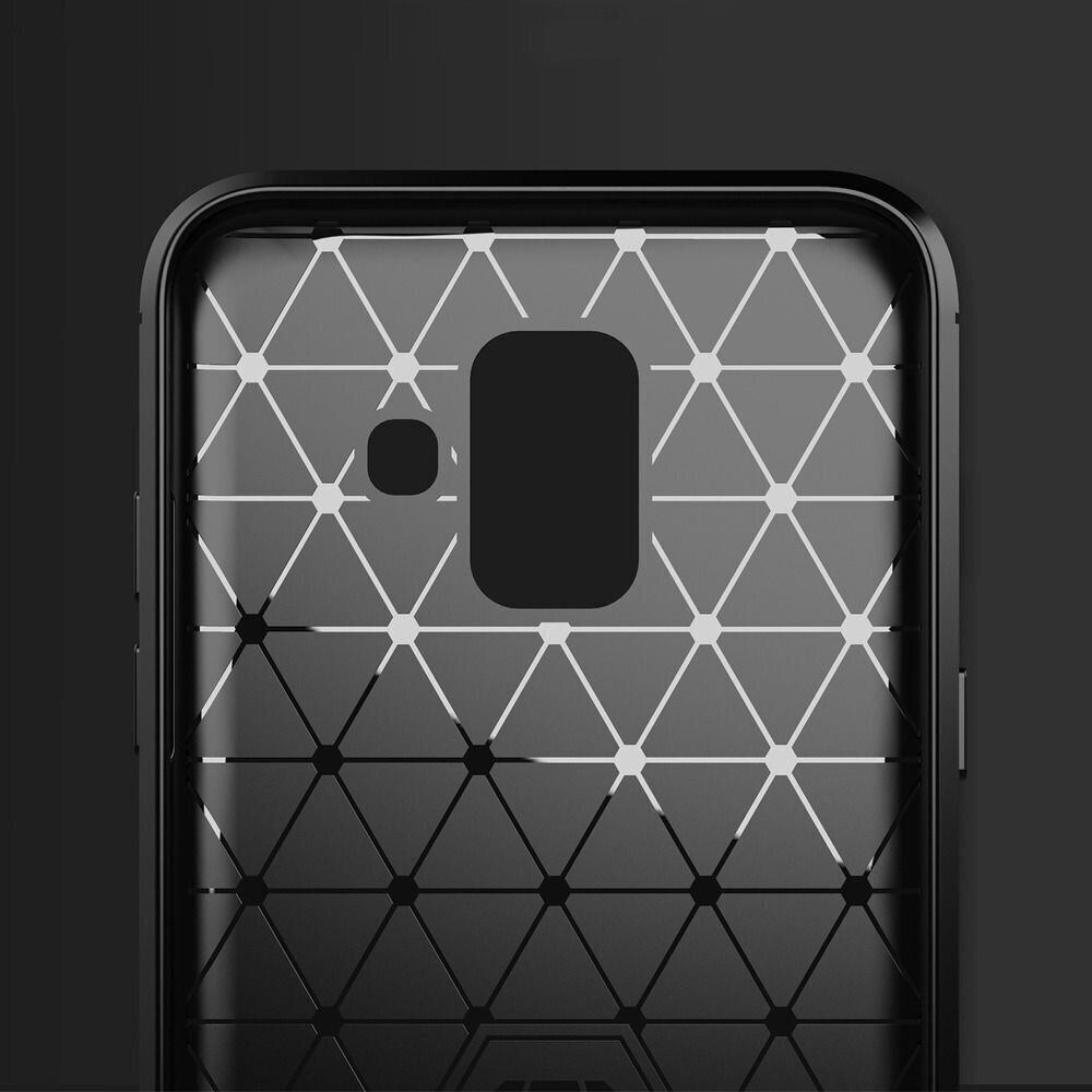 Carbon Case varten Samsung Galaxy A6 ( A6 2018 ) musta hinta ja tiedot | Puhelimen kuoret ja kotelot | hobbyhall.fi