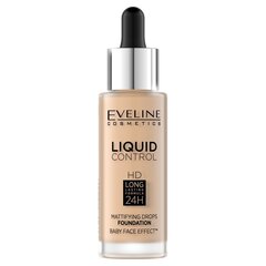 Eveline Cosmetics Neste Ohjaus HD 24H Meikkivoide Dropperilla 011 Natural, 32ml hinta ja tiedot | Meikkivoiteet ja puuterit | hobbyhall.fi