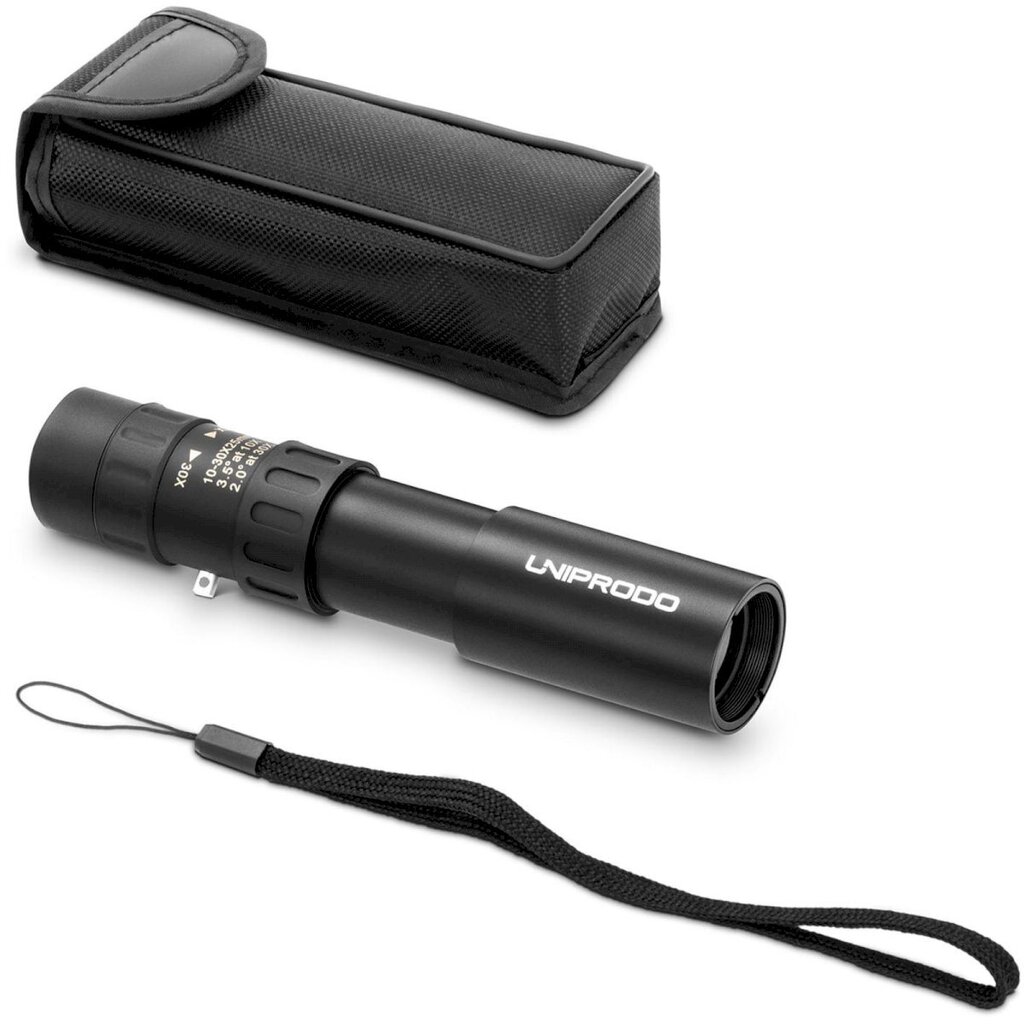 Monokulaarinen kaukoputki, Uniprodo UNI_MONOCULAR_011, 10-30x hinta ja tiedot | Kiikarit | hobbyhall.fi