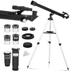 Tähtitieteellinen refraktori-objektiivikaukoputki, Uniprodo UNI_TELESCOPE_011, 900 mm., f/15 halkaisija 60 mm. hinta ja tiedot | Kiikarit | hobbyhall.fi