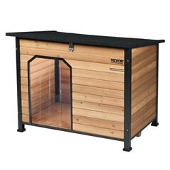 Kedrinen koirankoppi Vevor, 110x84x74 cm hinta ja tiedot | Pedit ja pesät | hobbyhall.fi