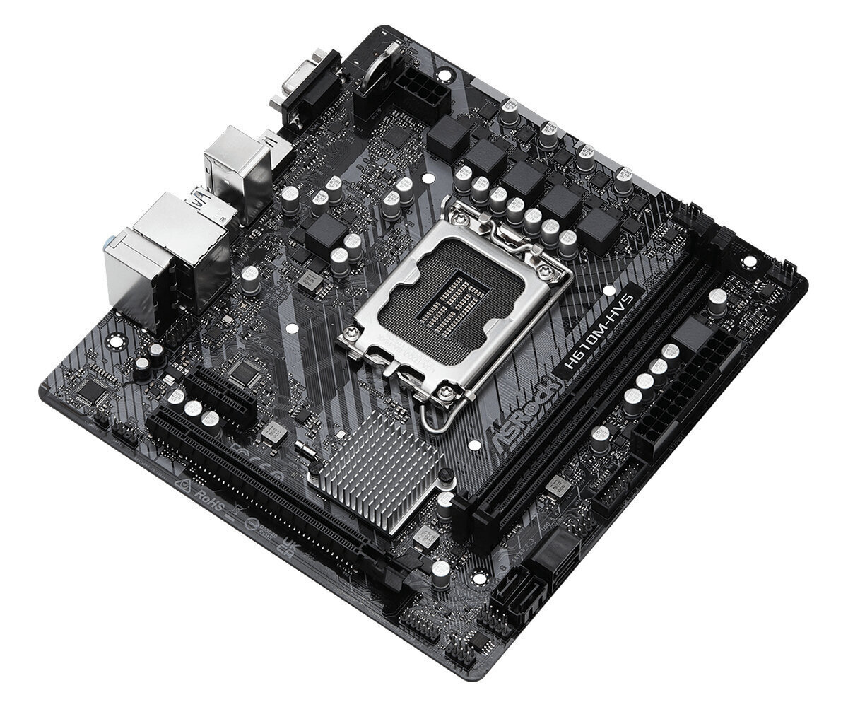 Asrock H610M-HVS Intel H610 LGA 1700 micro ATX hinta ja tiedot | Emolevyt | hobbyhall.fi