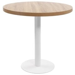 Bistropöytä vaaleanruskea 80 cm MDF hinta ja tiedot | Ruokapöydät | hobbyhall.fi