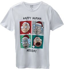 Miesten t-paita Rick And Morty, valkoinen hinta ja tiedot | Miesten T-paidat | hobbyhall.fi