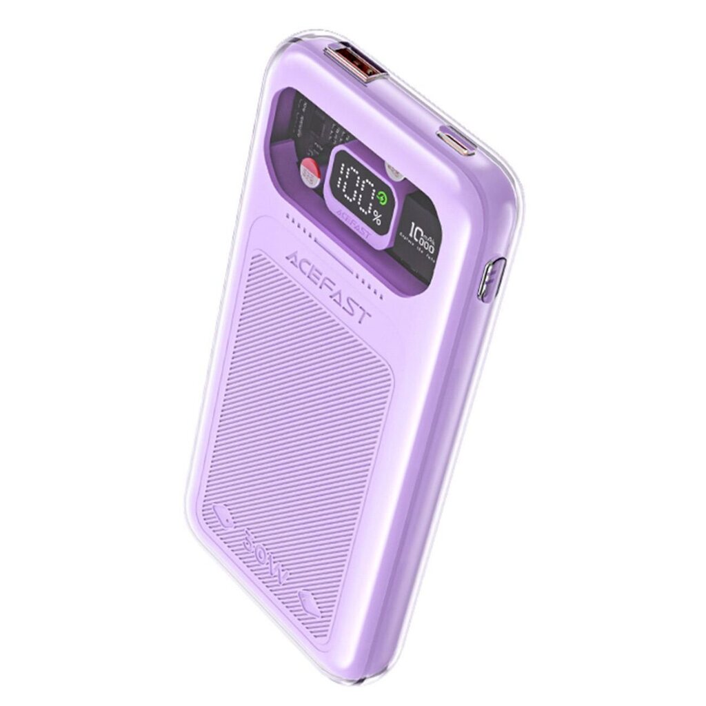 Pikalatauskaapeli, Acefast M1 Sparkling Series1, 10000 mAh, 30 W., violetti hinta ja tiedot | Varavirtalähteet | hobbyhall.fi