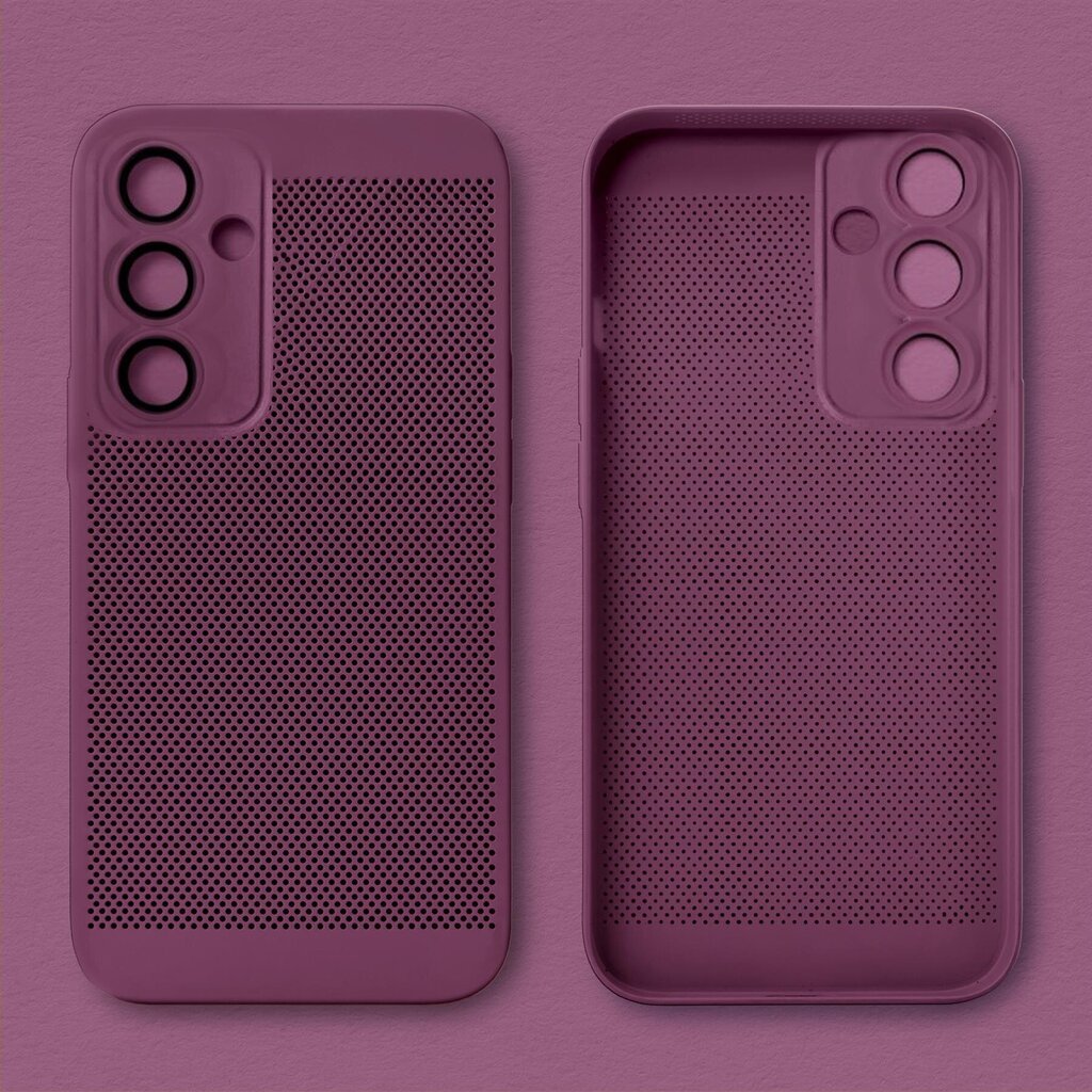 Moozy suojakuori Samsung Galaxy A54 5G kotelo tuuletuskuviolla VentiGuard Case, violetti hinta ja tiedot | Puhelimen kuoret ja kotelot | hobbyhall.fi