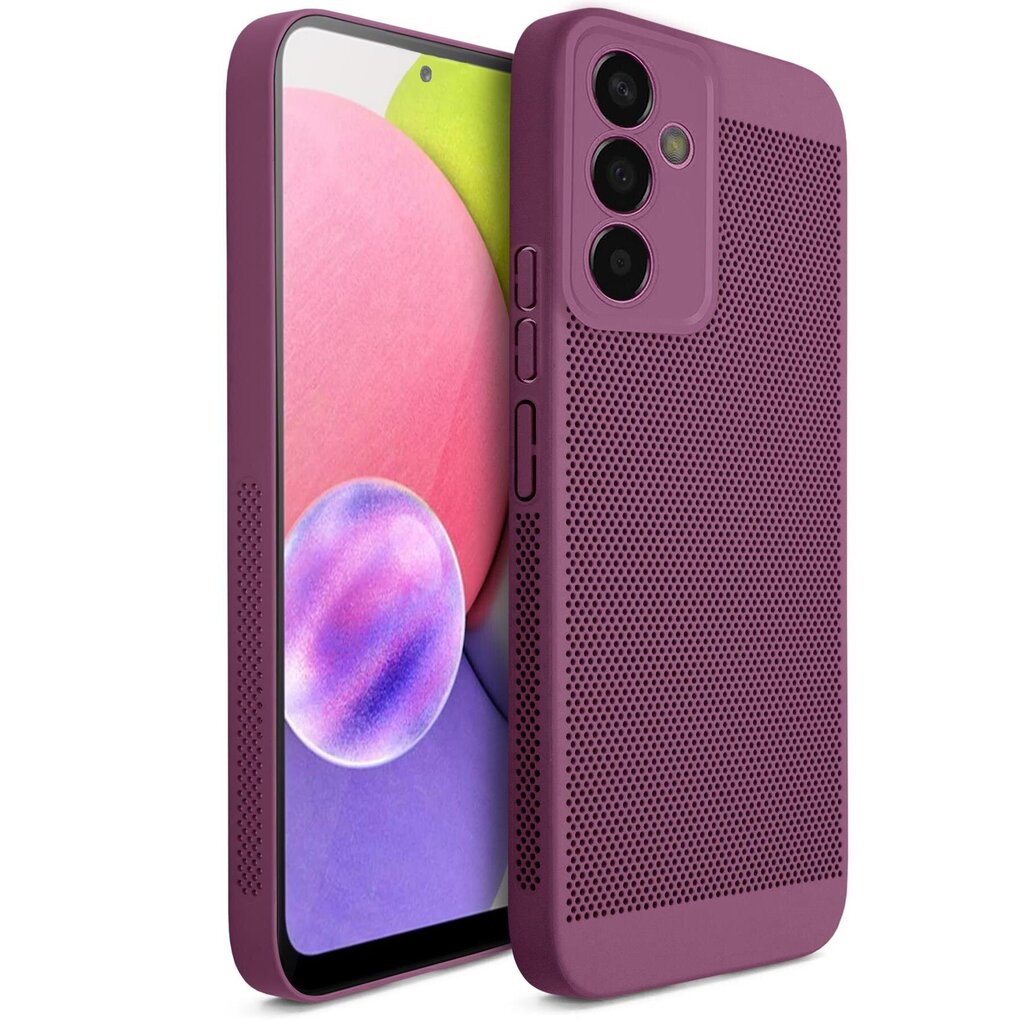 Moozy suojakuori Samsung Galaxy A54 5G kotelo tuuletuskuviolla VentiGuard Case, violetti hinta ja tiedot | Puhelimen kuoret ja kotelot | hobbyhall.fi