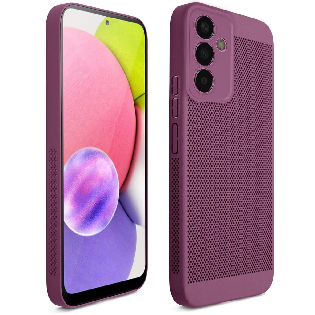 Moozy suojakuori Samsung Galaxy A54 5G kotelo tuuletuskuviolla VentiGuard Case, violetti hinta ja tiedot | Puhelimen kuoret ja kotelot | hobbyhall.fi