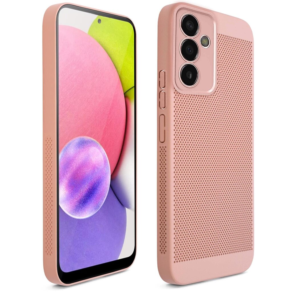 Moozy suojakuori Samsung Galaxy A54 5G kotelo tuuletuskuviolla VentiGuard Case, vaaleanpunainen hinta ja tiedot | Puhelimen kuoret ja kotelot | hobbyhall.fi