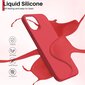 Kotelo Liquid Silicone 1.5mm Apple iPhone 16 Pro punainen hinta ja tiedot | Puhelimen kuoret ja kotelot | hobbyhall.fi