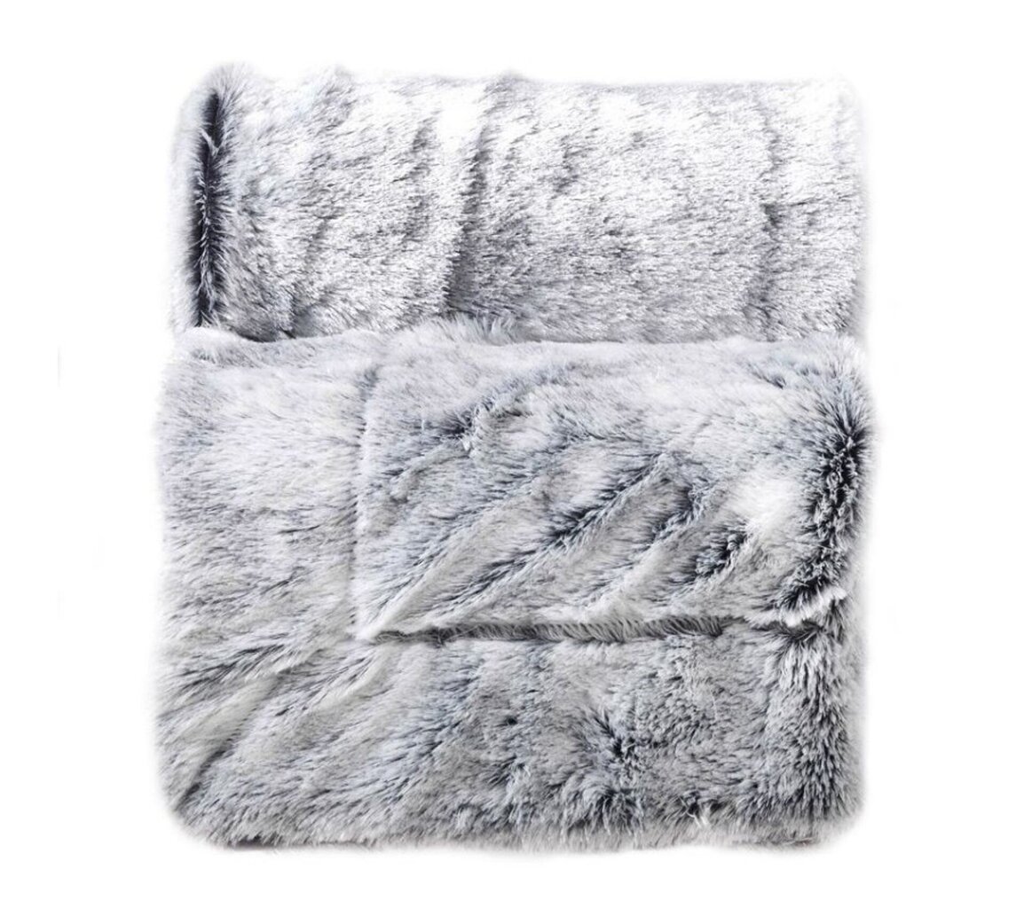 Douceur d'Intérieur Antartic -huopa, harmaa, 125 x 150 cm hinta ja tiedot | Päiväpeitot ja huovat | hobbyhall.fi