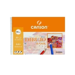 Piirustuspaperi Canson, 130 g., 20 arkkia, 23x32,5 cm. hinta ja tiedot | Vihkot, muistikirjat ja paperit | hobbyhall.fi