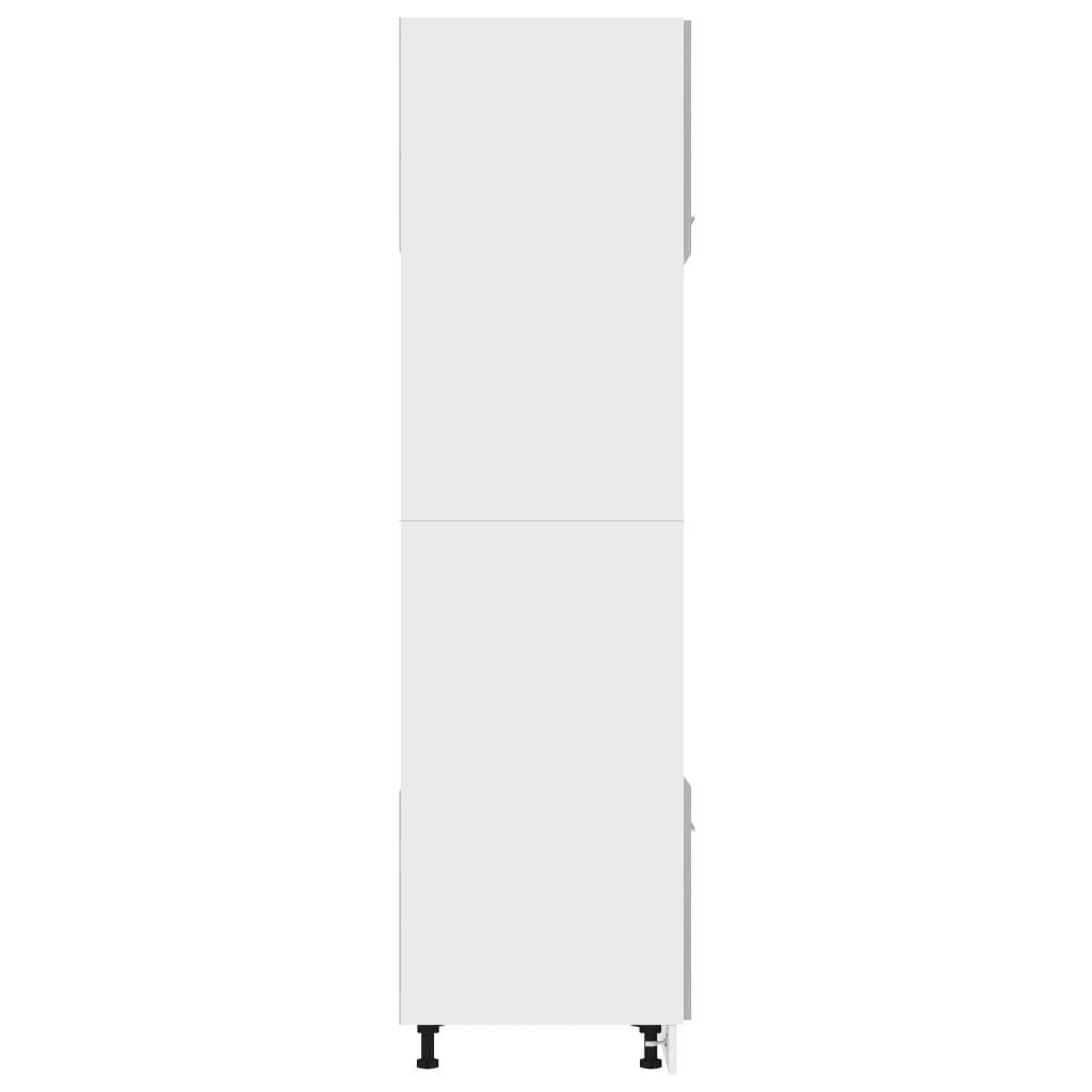 Mikroaaltouunin kaappi betoninharmaa 60x57x207 cm lastulevy hinta ja tiedot | Keittiön kaapit | hobbyhall.fi