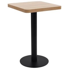 Bistropöytä vaaleanruskea 50x50 cm MDF hinta ja tiedot | Ruokapöydät | hobbyhall.fi