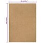 Matto suorakaide luonnollinen 80x160 cm juutti hinta ja tiedot | Isot matot | hobbyhall.fi