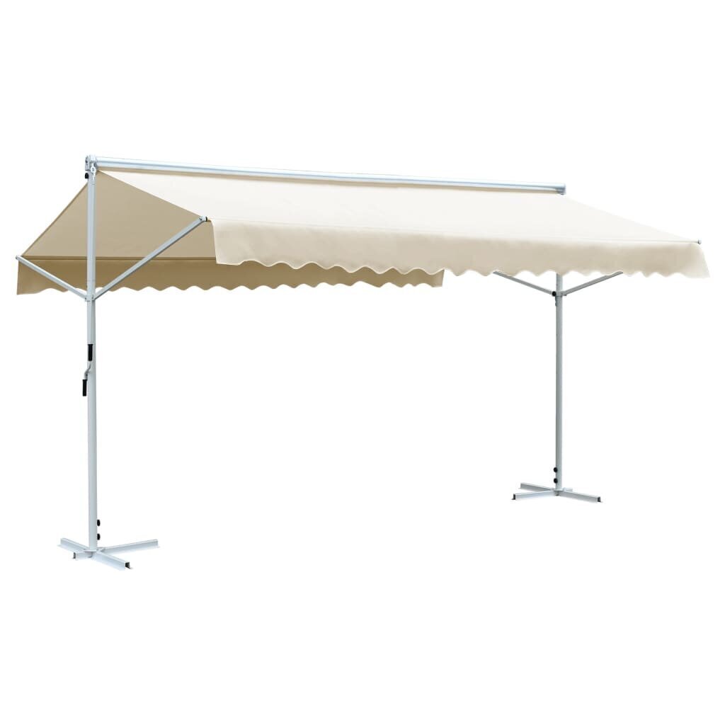 Vapaasti seisova markiisi 600x300 cm kerma hinta ja tiedot | Puutarhapaviljongit | hobbyhall.fi