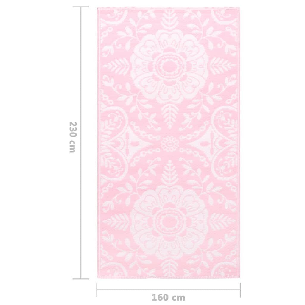 Ulkomatto pinkki 160x230 cm PP hinta ja tiedot | Isot matot | hobbyhall.fi